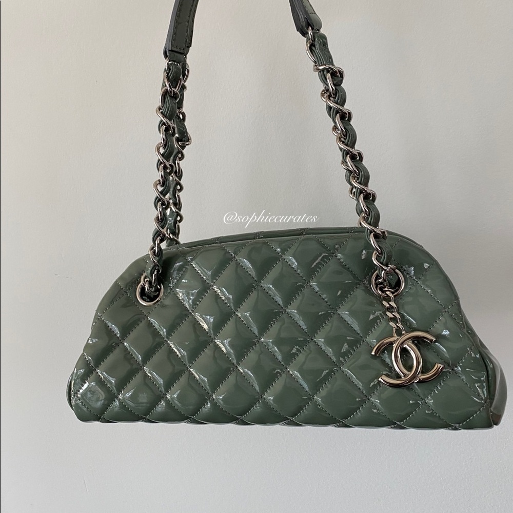 Chanel Small Just Mademoiselle Bowler Bag in Green